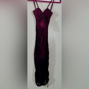 Dolls Kill Red and Black Sleeveless Cocktail Dress